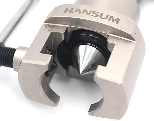 Miniatura 4 de HANSUM Kit de herramientas de abocinación de línea de freno, reparación de expansor de tubería HVAC, refrigeración excéntrica de cono para tubo de
