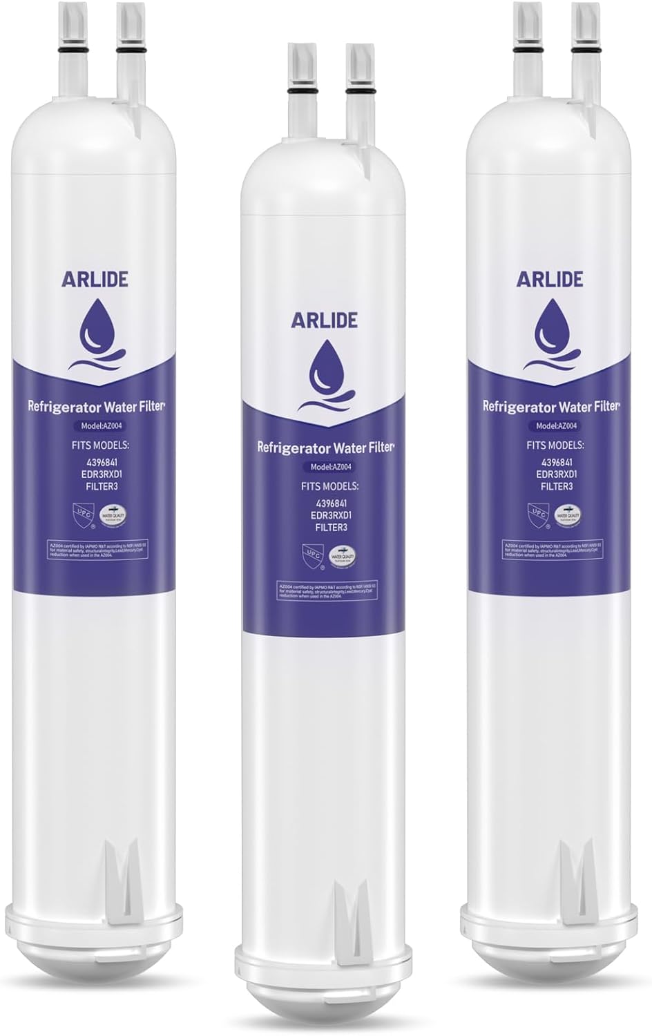 Water Filter Replacement for 4396841, EDR3RXD1, KAD3RXD1, WHR3RXD1, 4396710, Filter 3, 46-9083,46-9030, 9030, 9083 (3 Packs)
