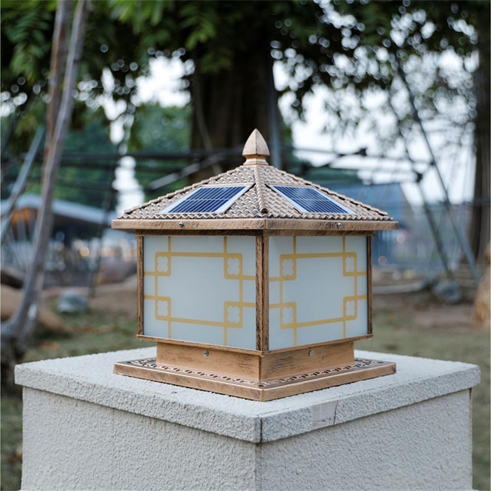 Solar-Pfostenlampe für den Außenbereich, wasserdicht, IP65, für modernes Haus, Villa, Garten, Hof, Veranda, umschließende Wand-LED-Leuchten