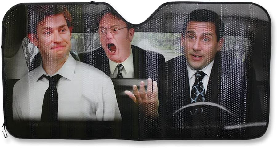The Office 車用サンシェード フロントガラス用 57 X 28インチ The Office 車用サンシェード フロントガラス用 57 X 28インチ
