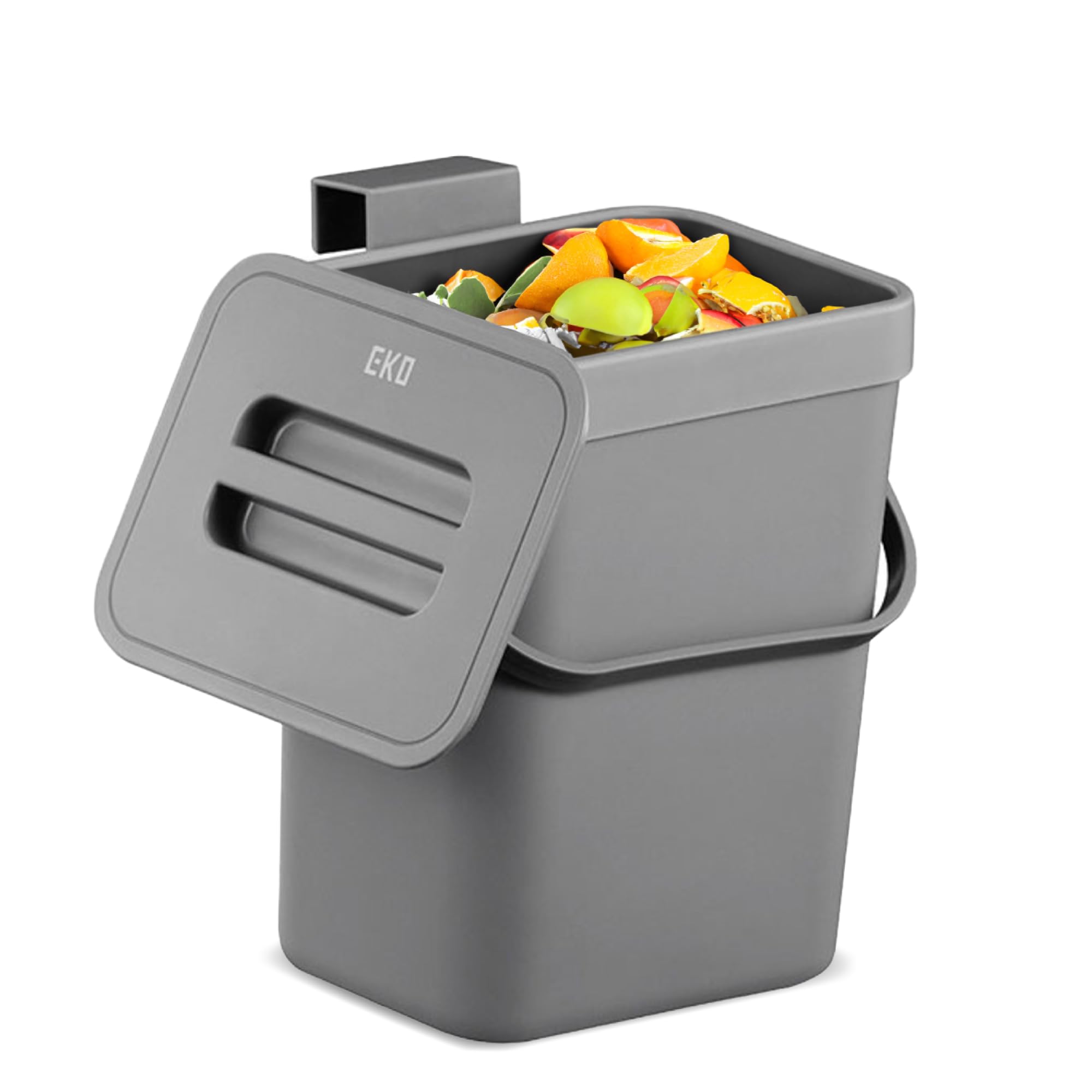 EKO Puro Hanging Caddy, Wall Mountable or Hanging Bin for Compostable Waste, Perfect for Kitchen & Home, 3 Litre
