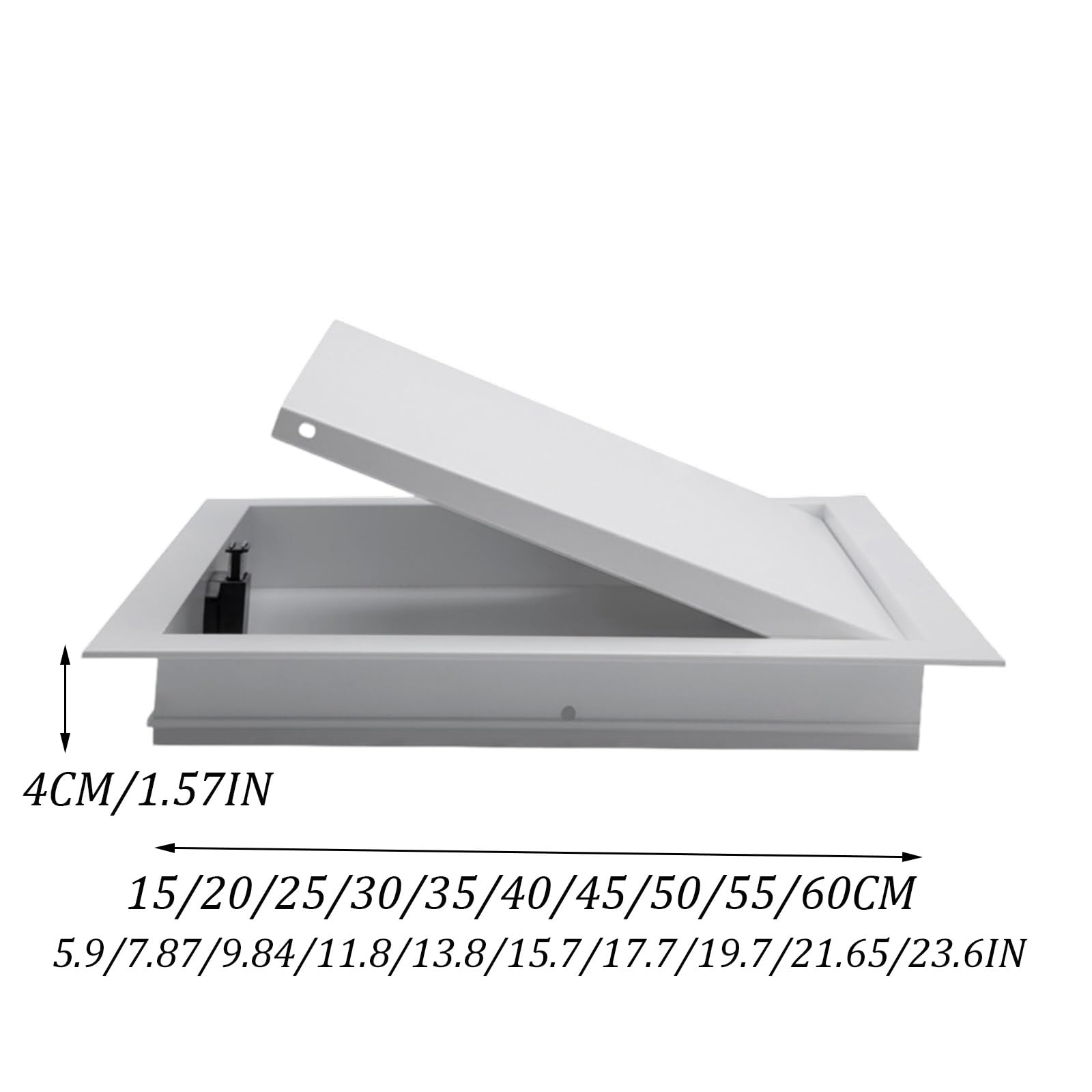 Panel dostępu sufitowego, klapa ze stopu aluminium do dachu na poddaszu osłona okna dachowego w korytarzu, schodach, garażu, piwnicy, wentylacja