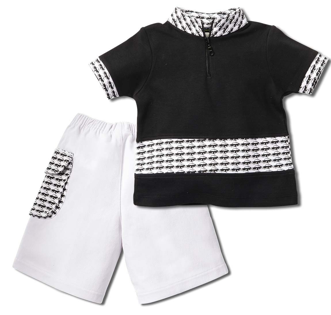 Zip Front Polo & Bermuda Shorts-image-34
