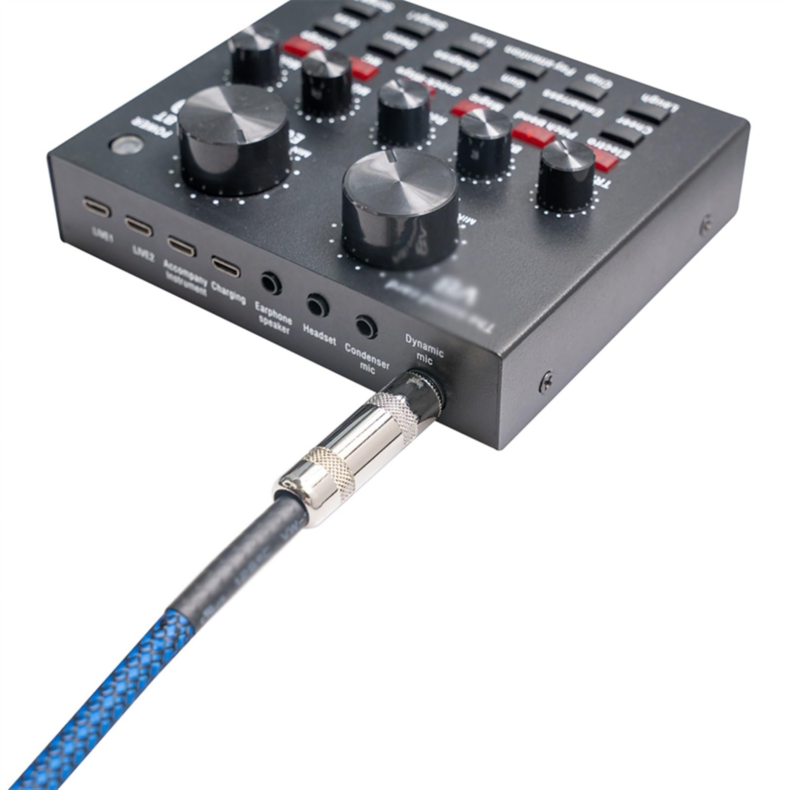 kabel audio do gitary Kabel Do Gitary Elektrycznej Bass 6.35mm Skrzynka Elektryczna Kabel Audio Gitara Linia Redukcji Szumów Pleciony Kabel Ekranowany (Color : 5 M)