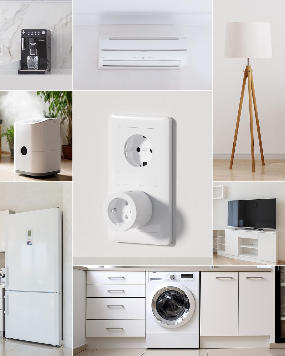IMOU CE2P Smart Plug, Prise WiFi 16A avec Surveillance d'Énergie, Moniteur de Consommation Électrique, Certifié MATTER, Contrôle à Distance par Application, Compatible avec Alexa & Google(4 Pièces)