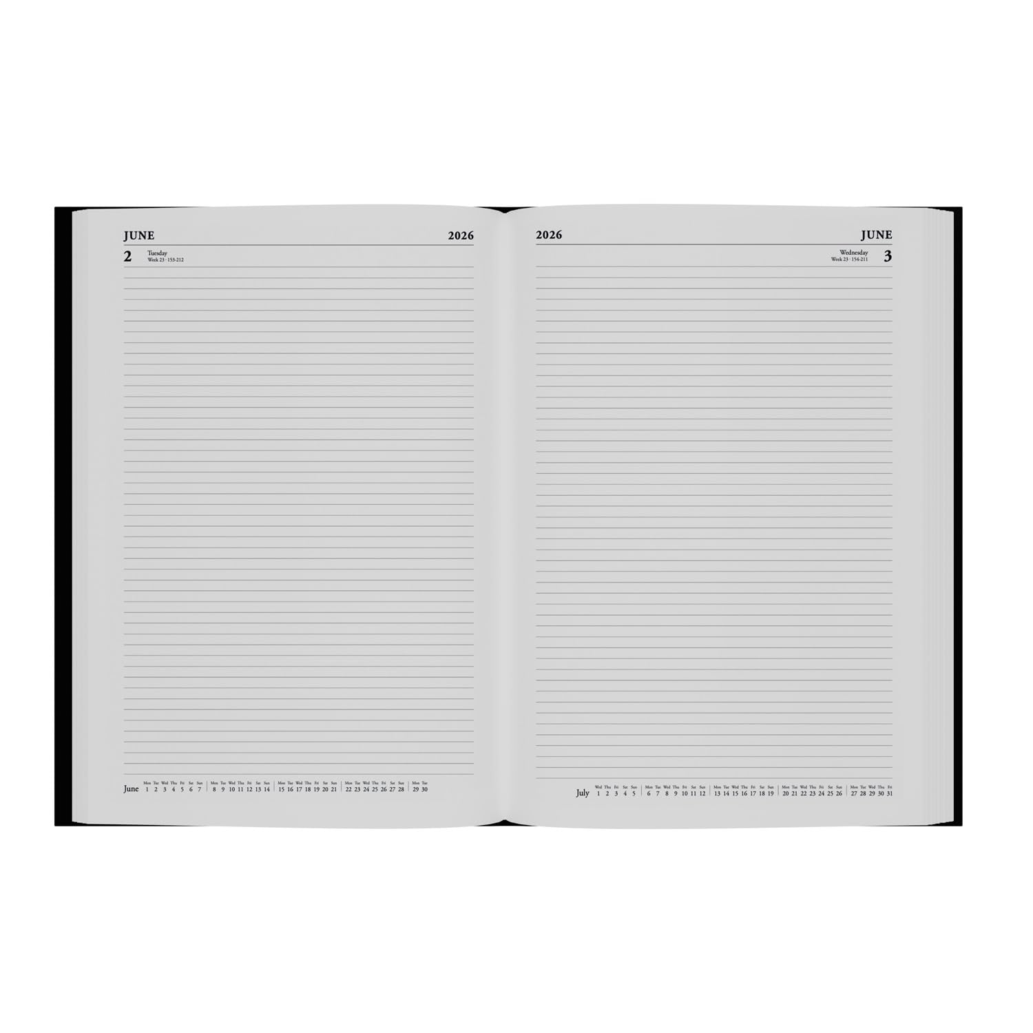 Collins - Desk - 2026 12 Month Calendar Year Planner, Day-To-Page Diary, A4 Hard Cover - Black (44.99-26) - Image 4