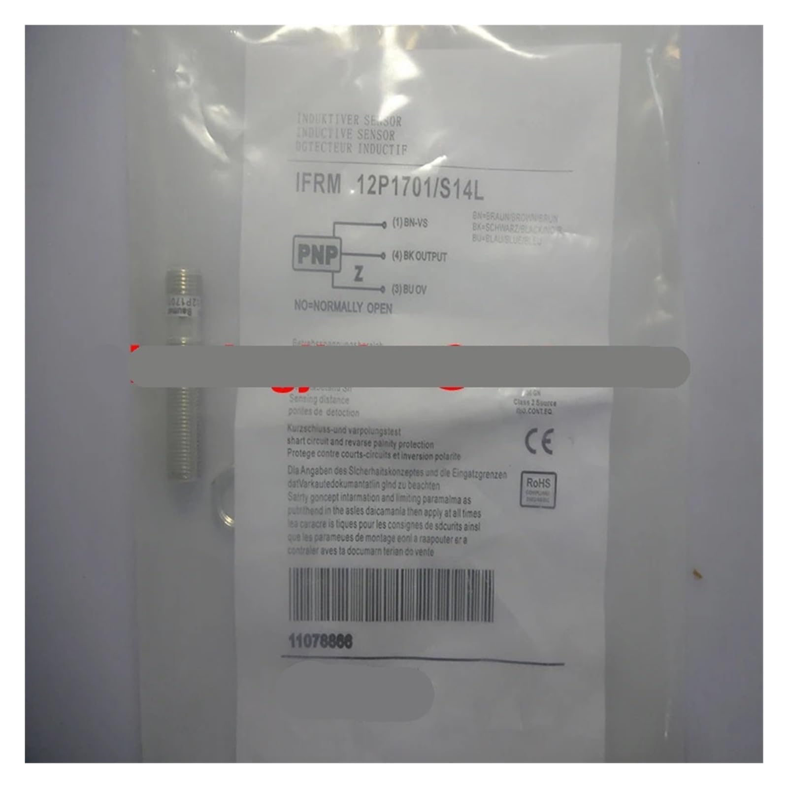 Cjkxpzmh One Color 1Pcs Proximity Switch Sensor Ifrm18x9503 Ifrm18p17m1/Pl Ifrm04p35a3/Ks35pl(Ifrm18x9503)