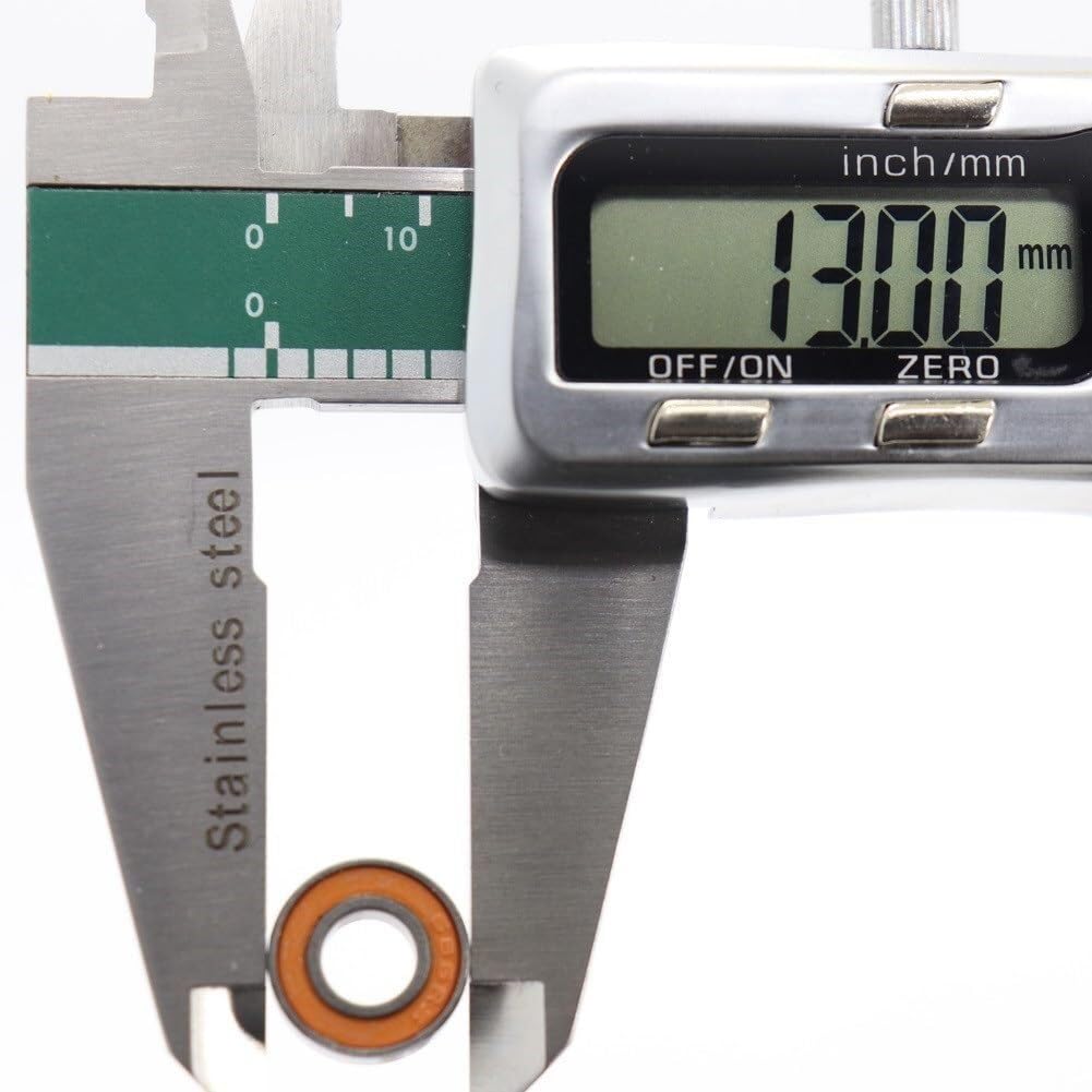 10 sztuk 686RS łożysko 6x13x5mm ABEC-3 do elektrycznego R/c samochód ciężarowy 686 RS 2RS łożyska kulkowe 686-2RS pomarańczowe uszczelnione,Zwiększona trwałość