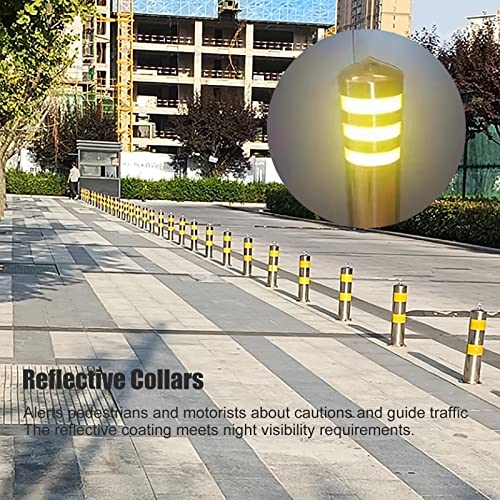 Heavy Duty Traffic Delineator Posts Safety Cone 20 24 28 31 35 40 47 inch, commercial Security Post Barrier for Driveway/ Sidewalks/ parking, include complete kits (Dia 11.4cm(4.5in) 70cm/27.5in) - Thumbnail 7