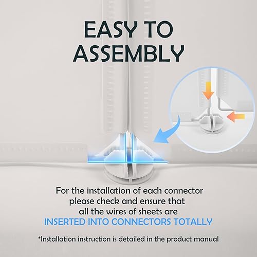 Miniatura 5 de MEEXPAWS Caja de arena para gatos, protector contra salpicaduras extra grande, 28 pulgadas de largo x 21.5 pulgadas de ancho x 18 pulgadas de alto,