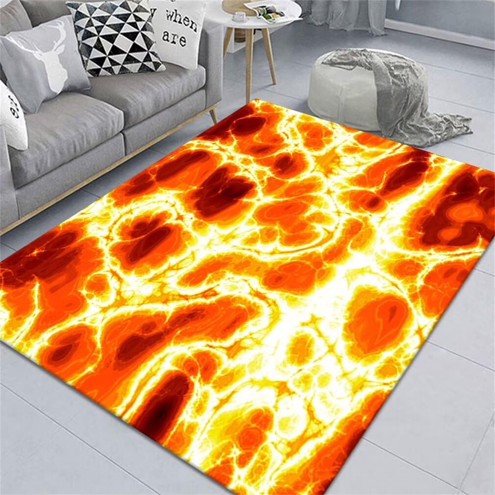 Tapis d'entrée intérieur rouge 160x200cm pour chambre et salon