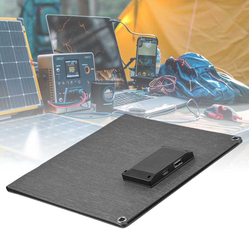 Versatile 15W Folding Solar Charger with USB Output for Various Devices