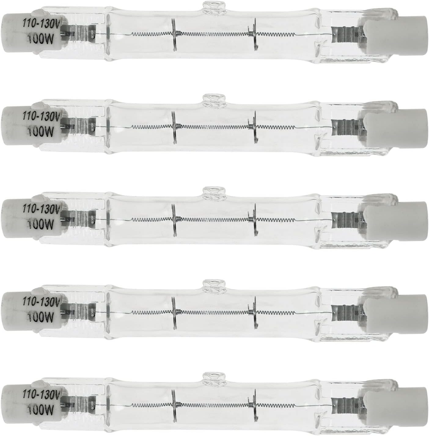 R7S Tungsten Halogen Lamp SQXBK 5PCS 110V 130V 100W 3Inch J78 T3