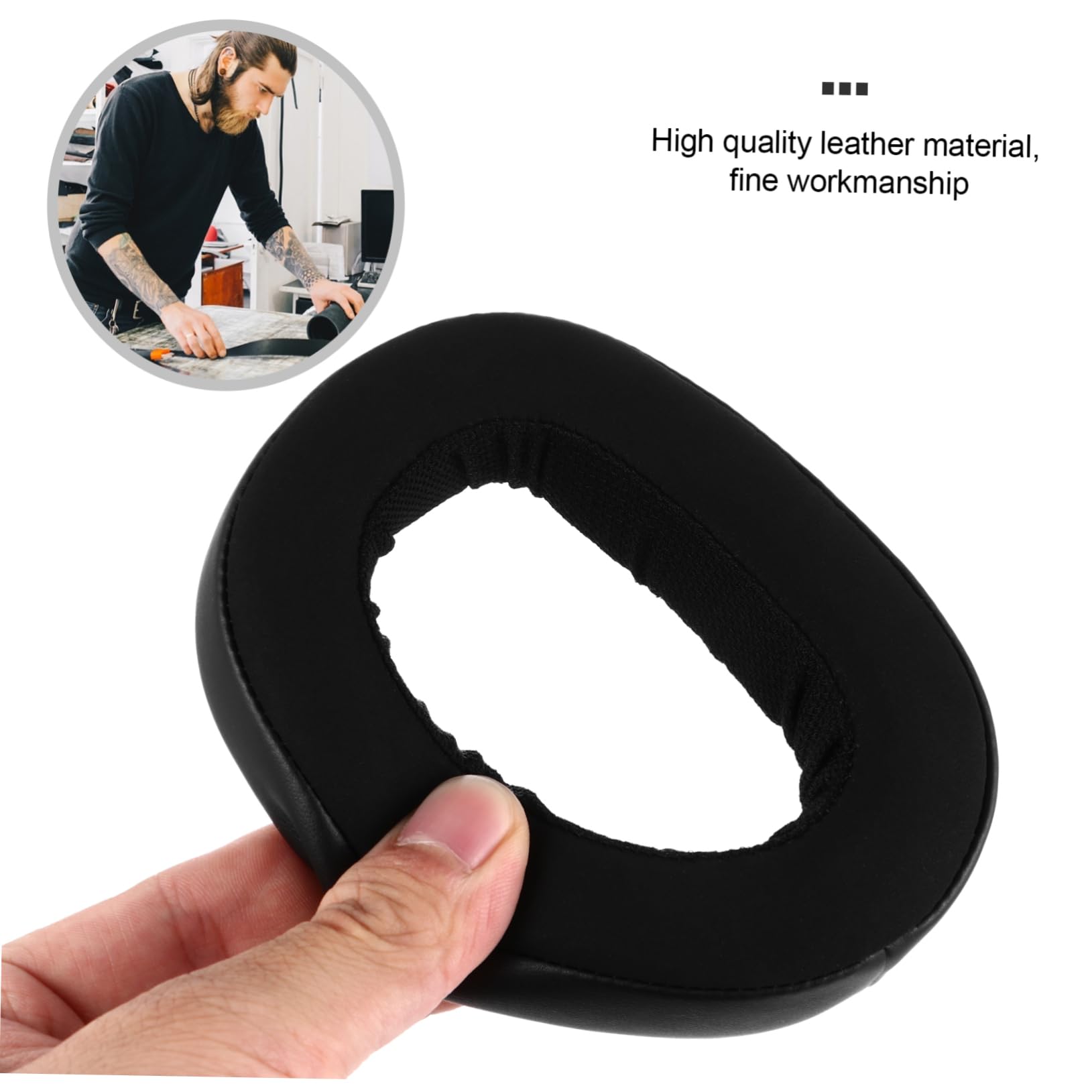 OSALADI 3paia Ear Pads Sostituzione Spugna Per Cuffie Isolamento Acustico e Comfort Compatibile Con Gsp Facile Da Installare