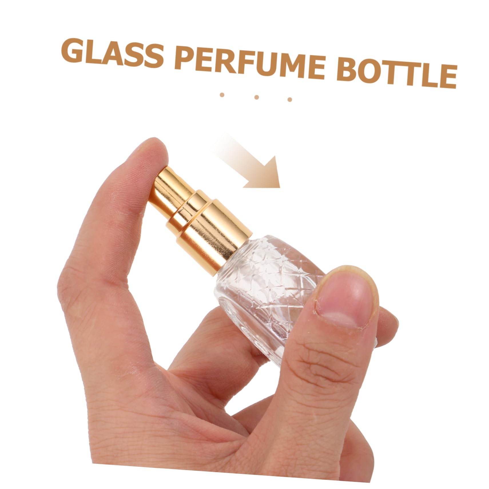 Flaconi Spray da Viaggio da 10ml, Bottiglie di Profumo Ricaricabili in Vetro con Cappuccio in Alluminio, Design Piatto e Rotondo, Confezione da 10 Pezzi per Profumi