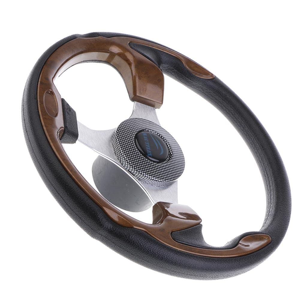 zalati Volante a 3 razze con impugnatura in schiuma per barca da 3/4" Marine - 32cm