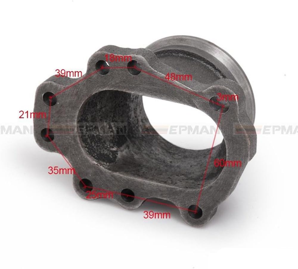 Cast Iron GT25 GT28 T25 T28 Exhaust Dump Flange Exhaust Conversion Kit to 2.5" 63mm V band Adapter