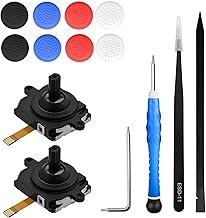 Xiciki 14 Pièces Joystick Remplacement Compatible avec Oculus Quest 2, 3D Joystick Analogique Thumbstick Kit De Réparation, Kit de Réparation de Joystick Analogique pour Oculus Quest 2