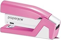 Vista 3 de PaperPro 1588 - Grapadora compacta con cinta rosa, capacidad para 15 hojas, rosa/blanco
