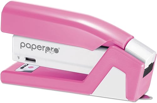 Miniatura 3 de PaperPro 1588Lazo rosa CompactGrapadora Capacidad de 15-sheet color rosa y blanco