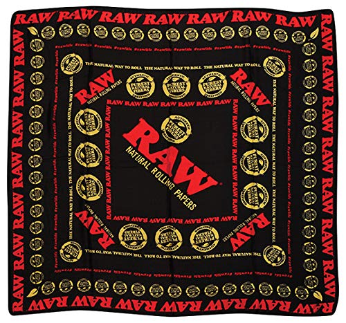 RAW Rolling Papers - Knit Vegan Cotton Scarf - Black/Red