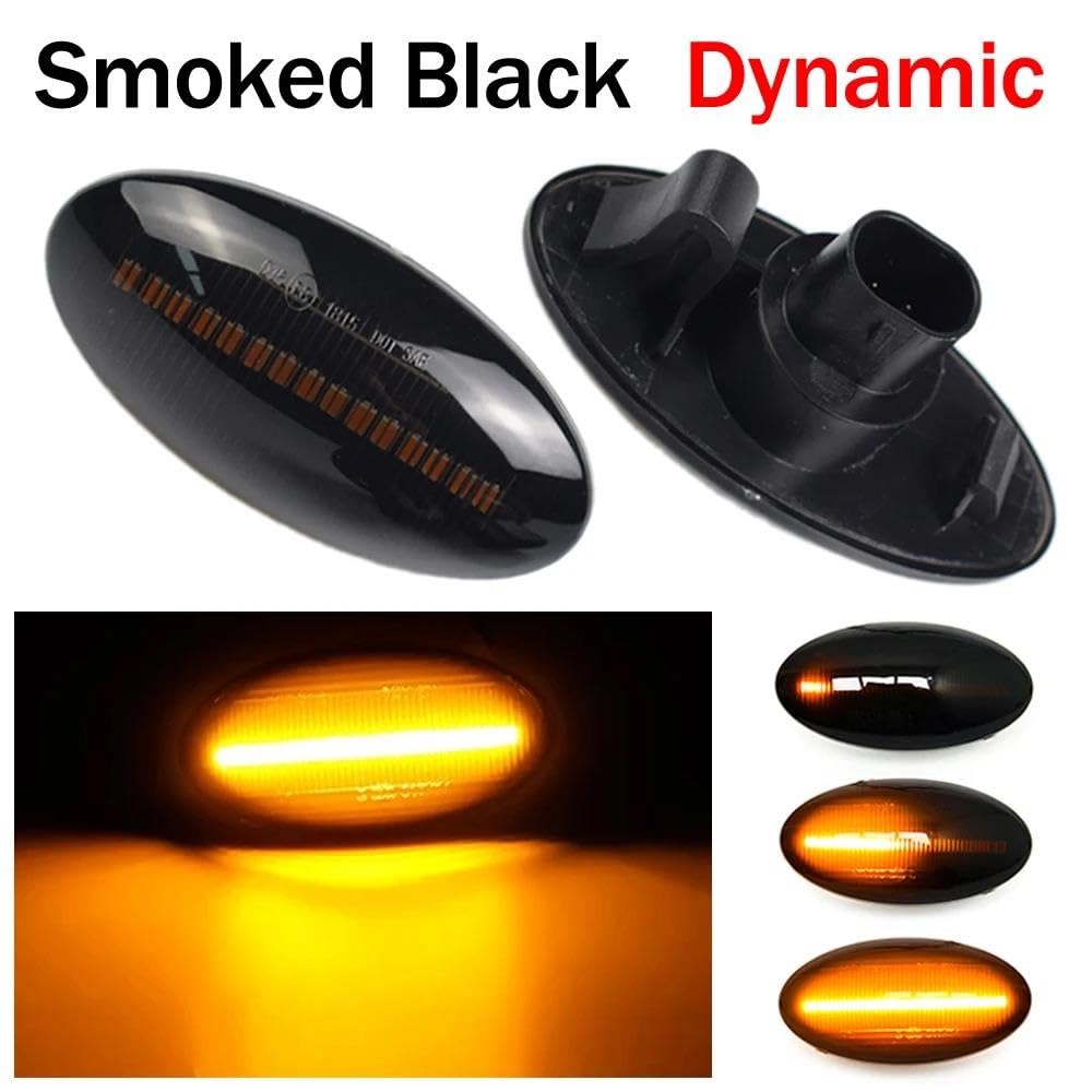 Intermitentes Laterales Para Suzuki Para Swift Para Jimmy Para Vitara Para SX4 2 Uds Indicador Lateral Dinámico Coche Luces Indicadoras Giro Luces Ámbar