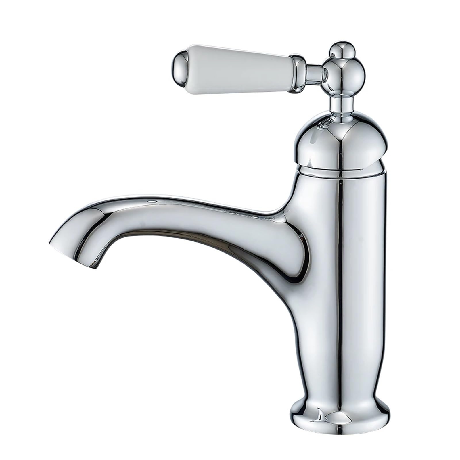 Brass Basin Faucet, Toilet Washbasin, Bathroom Cabinet, Gold Style Hot and Cold Water Outlet(Color-5)