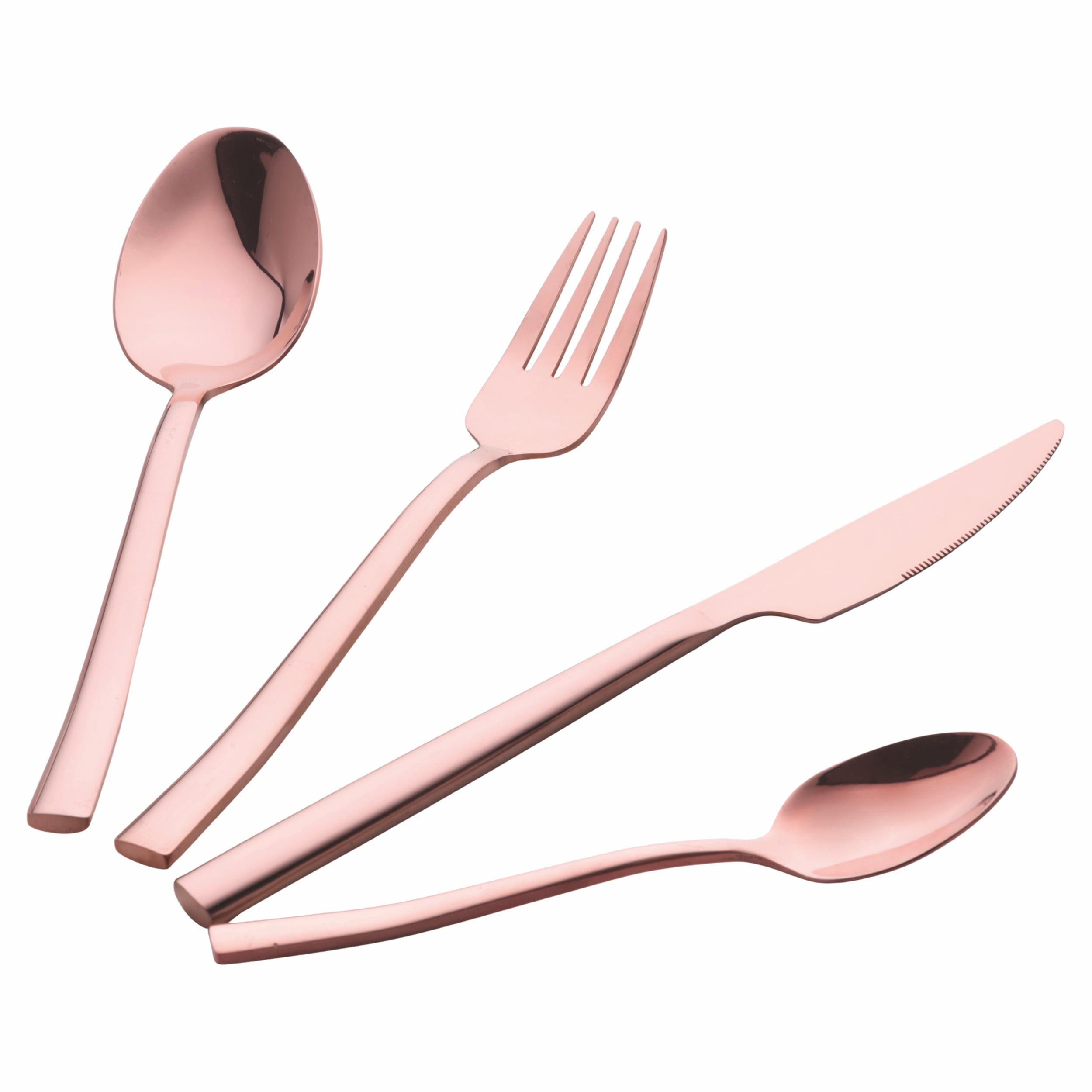 Villa d'Este Home Tivoli Set 24 posate in acciaio inox 18/0, copper lucido, Essence