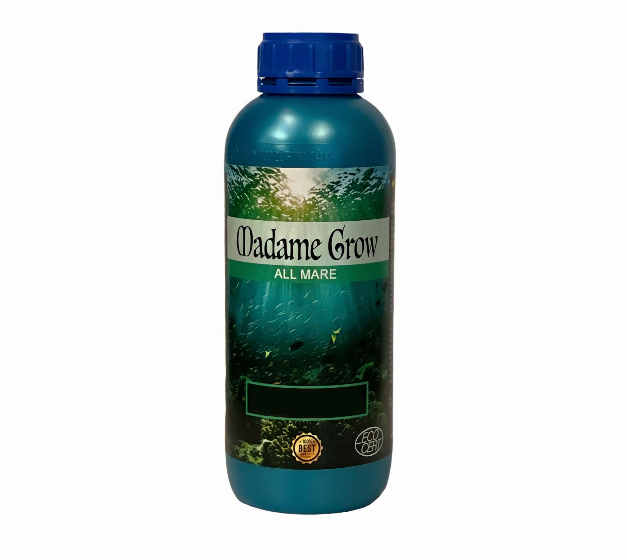Madame Grow - Engrais Liquide Écologique - Booster de Nutriments - À Base d'Algues Unicellulaires d'Eau Douce - Stress Lumineux - Booster 0-0-1 - All Mare Formato 1 L