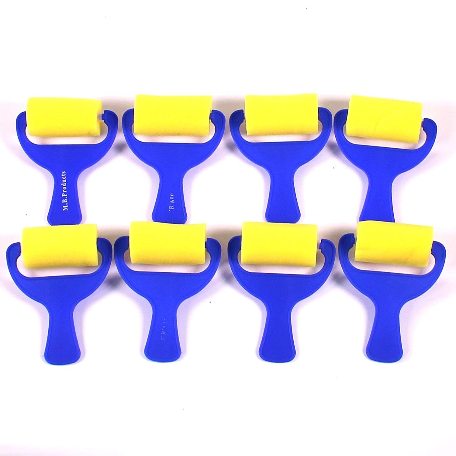 Bcreativetolearn Small & Large Paint Sponges Rollers For Art Painting Pack Of 10 Foam Brush Applicators By Bcreative ®