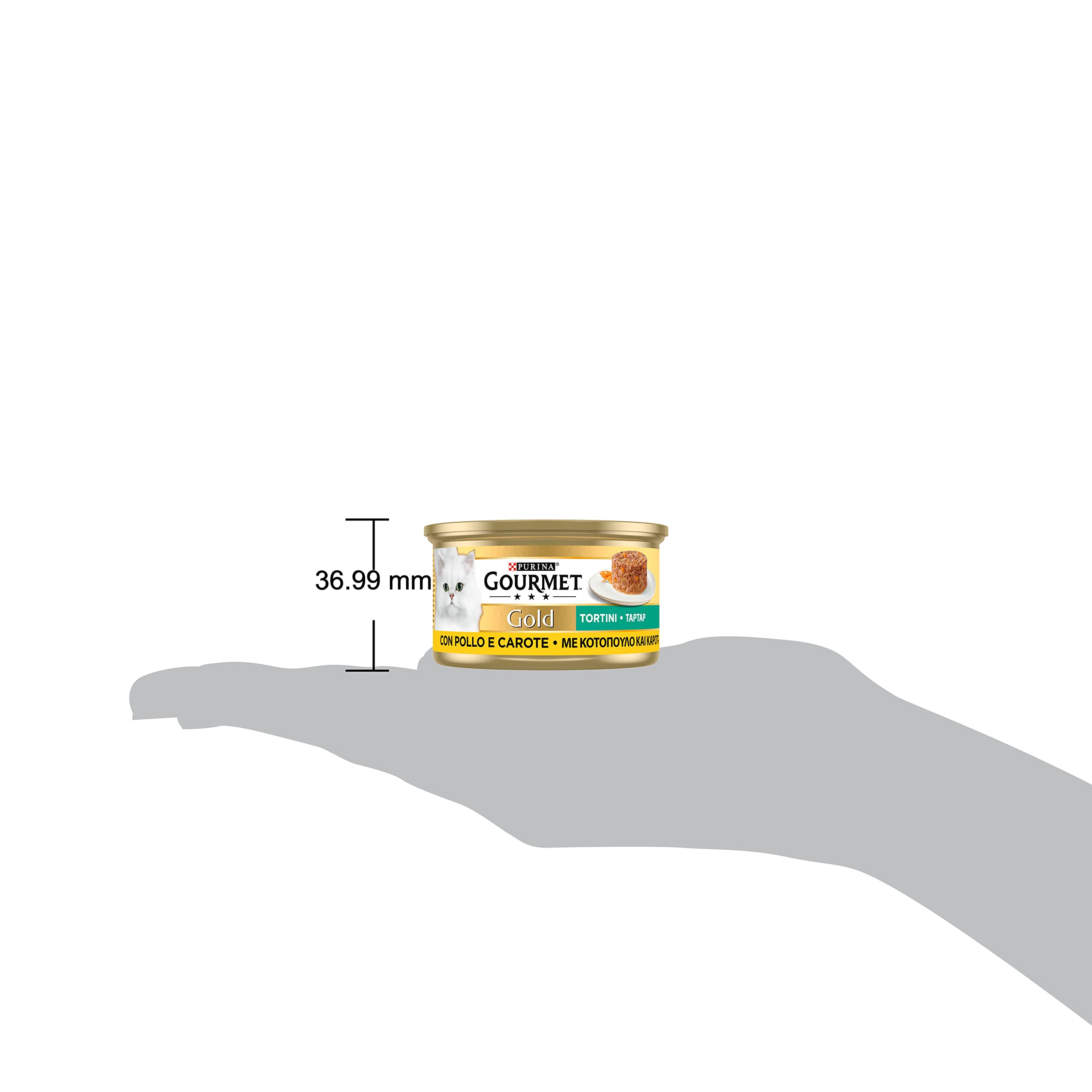 GOURMET Gold Cibo Umido per Gatti Adulti Tortini con Pollo e Carote 24 Lattine da 85g
