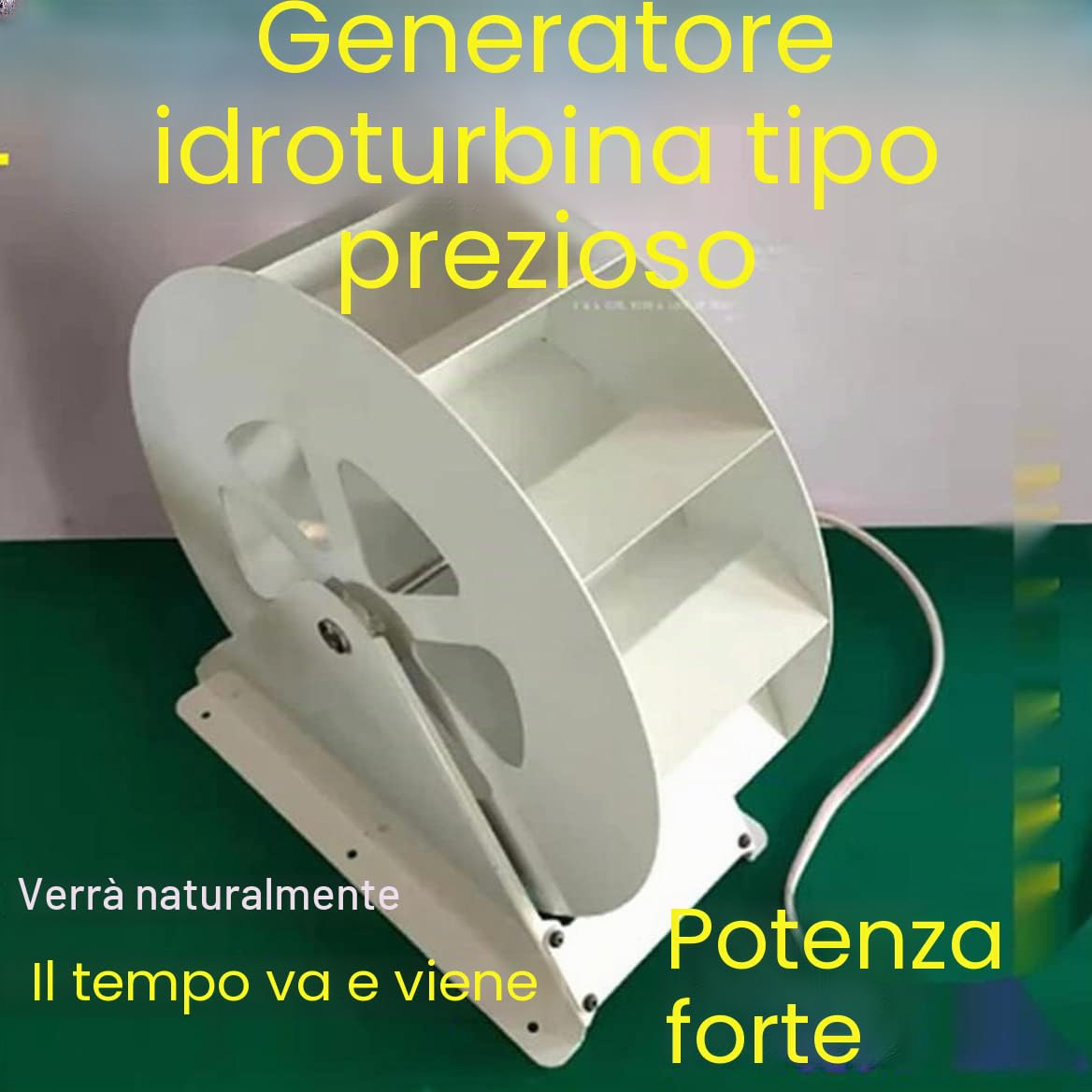 Generatore idroelettrico a turbina dell'acqua del generatore, generazione di energia a disco a bassa velocità per il generatore all'aperto della ruota dell'acqua e del vento