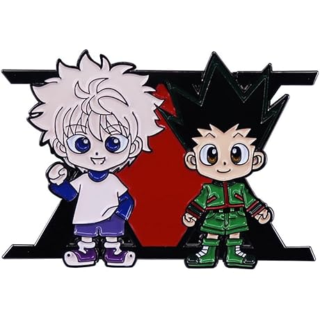 Cute Anime Killua and Gon Character Badge Pins