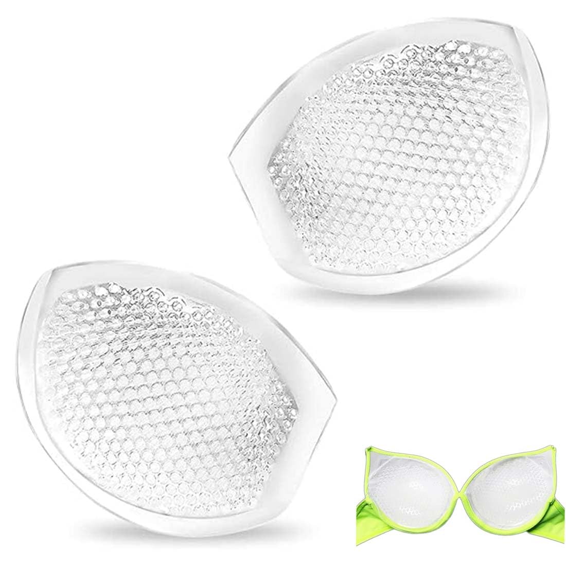 VOKMEMC 2 Paires D'Inserts De Soutien-Gorge Amovibles Coupe De Sport Soutien -Gorge De Remplissage Éponge Insert Maillot De Bain Coussinets De Poitrine Coussinets Pour Femmes Filles (Couleur De La Peau