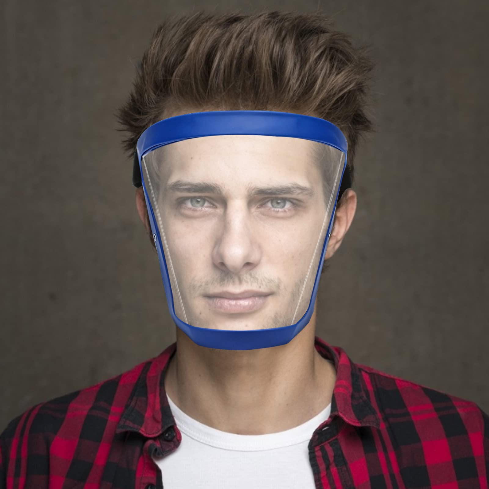 Visiera Protettiva Per Viso - PVC Trasparente, Regolabile, Antischizzi, Per Lavoro E Fai-Da-Te - Foto 4