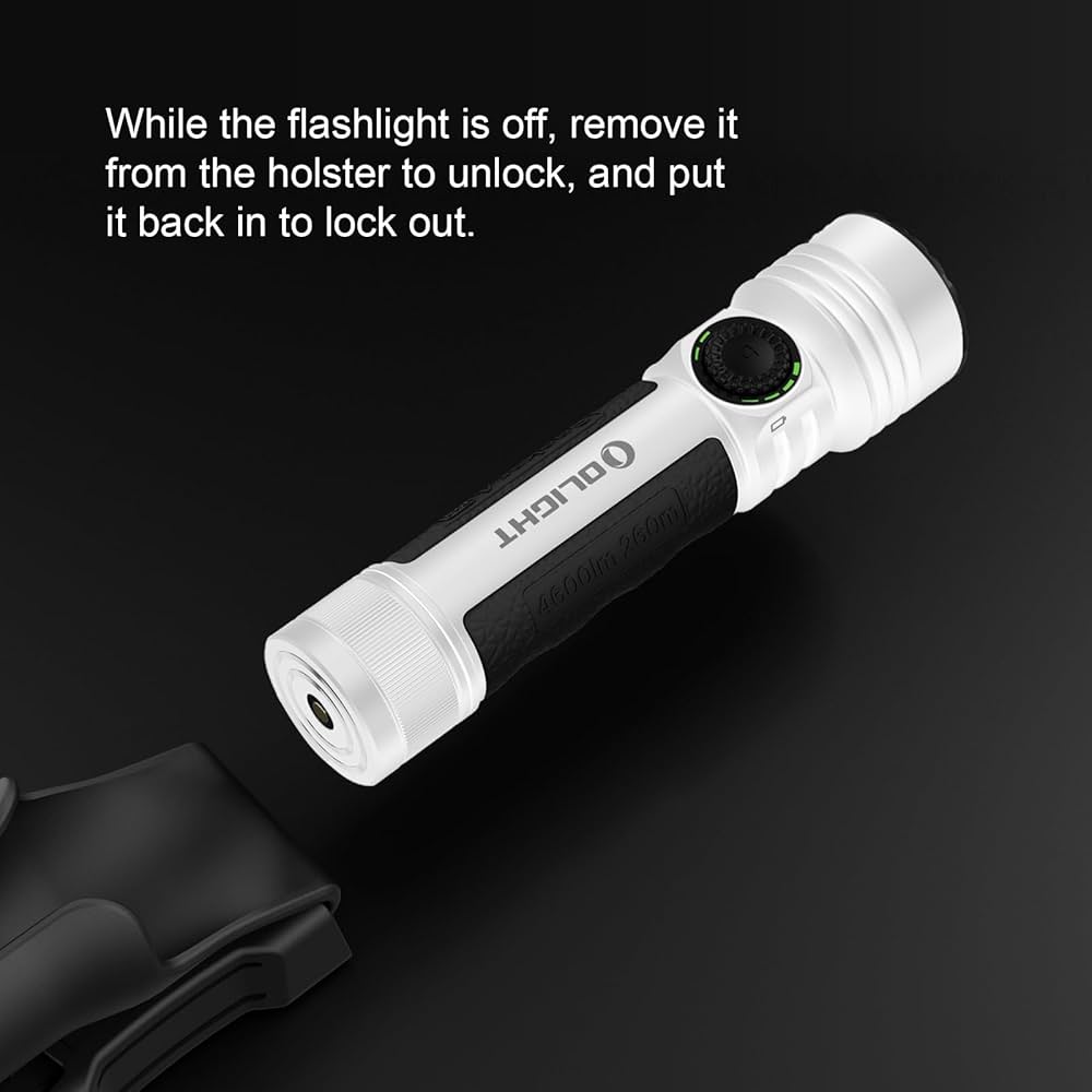 olight Seeker 4 Pro ホワイト OLIGHT Seeker 4 Pro Rechargeable Flashlights, 4600 Lumens