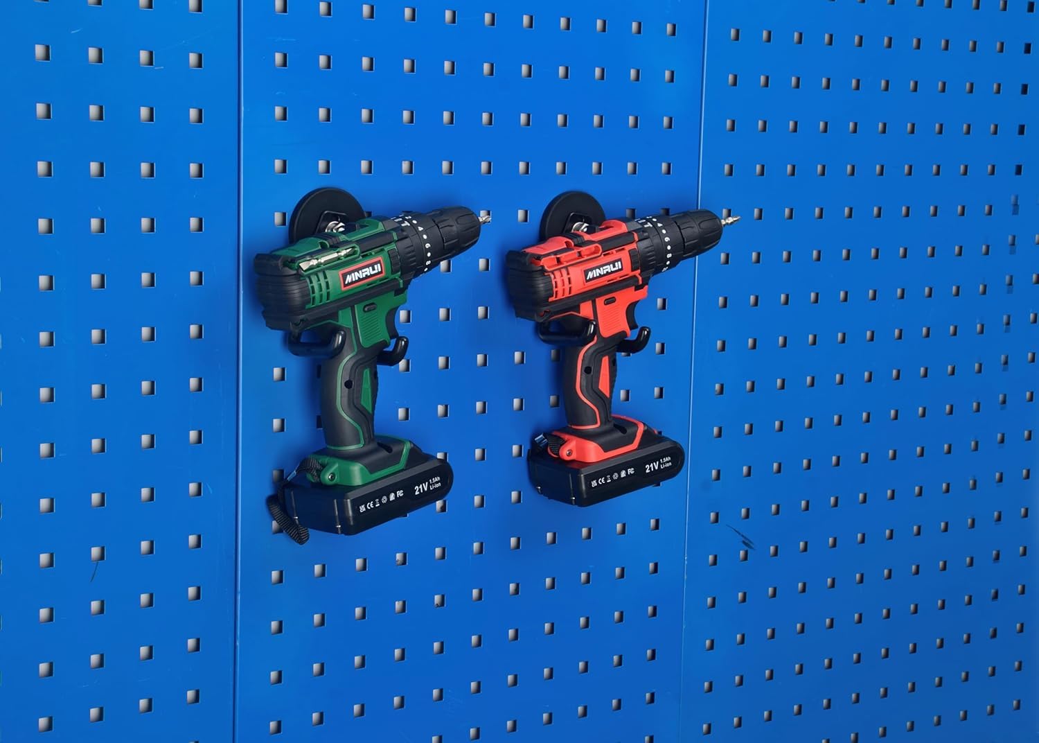 ULIBERMAGNET Magnetische Haken für die Garage, 6 Stück, magnetisch, mit rutschfester Beschichtung, zum Aufhängen im Innen- und Außenbereich, Schwarz