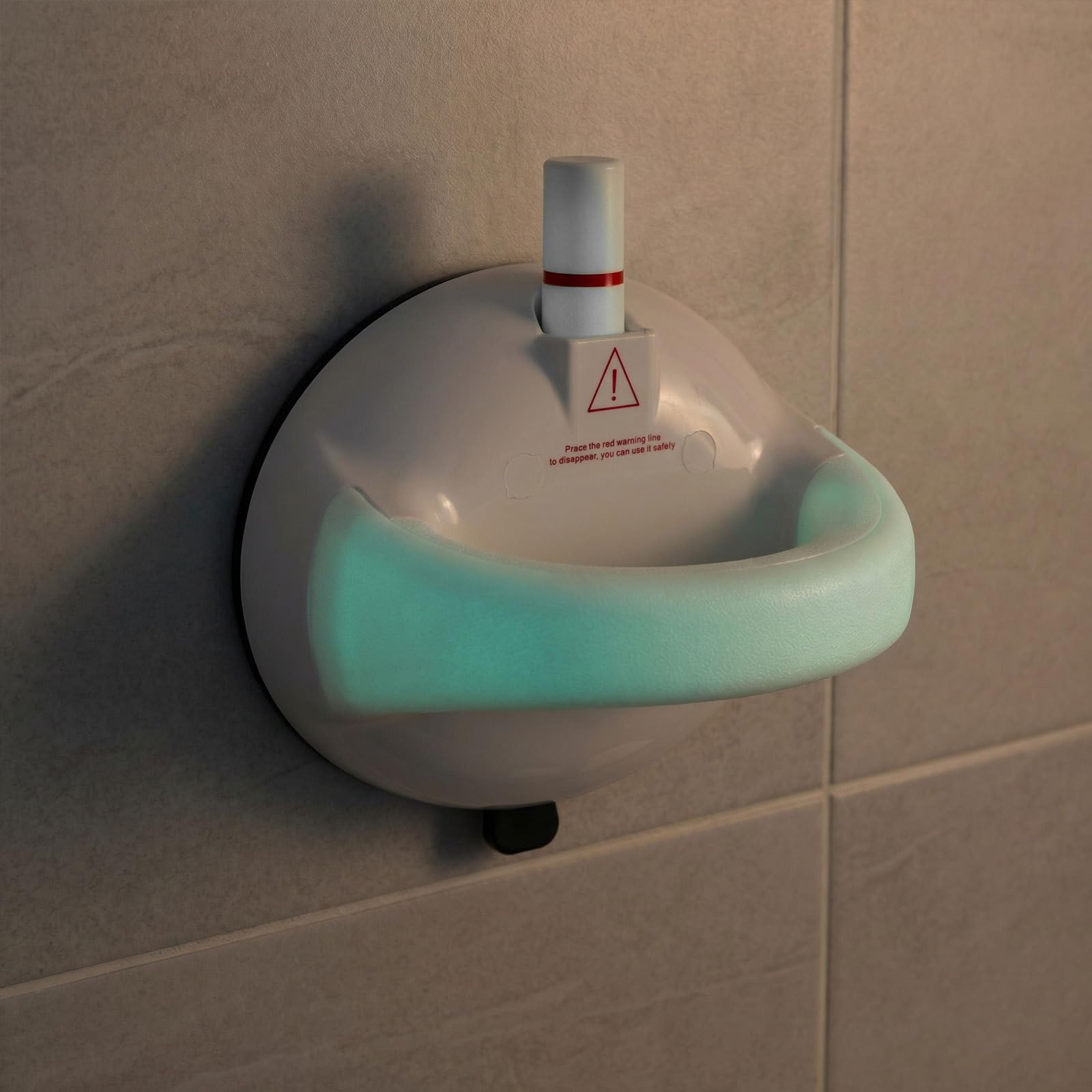 Veemoon Maniglie di supporto per doccia, maniglie per WC con ventosa da 100 kg per anziani, persone con disabilità - di supporto luminose per il bagno da 100 kg - Maniglia di sicurezza per il bagno