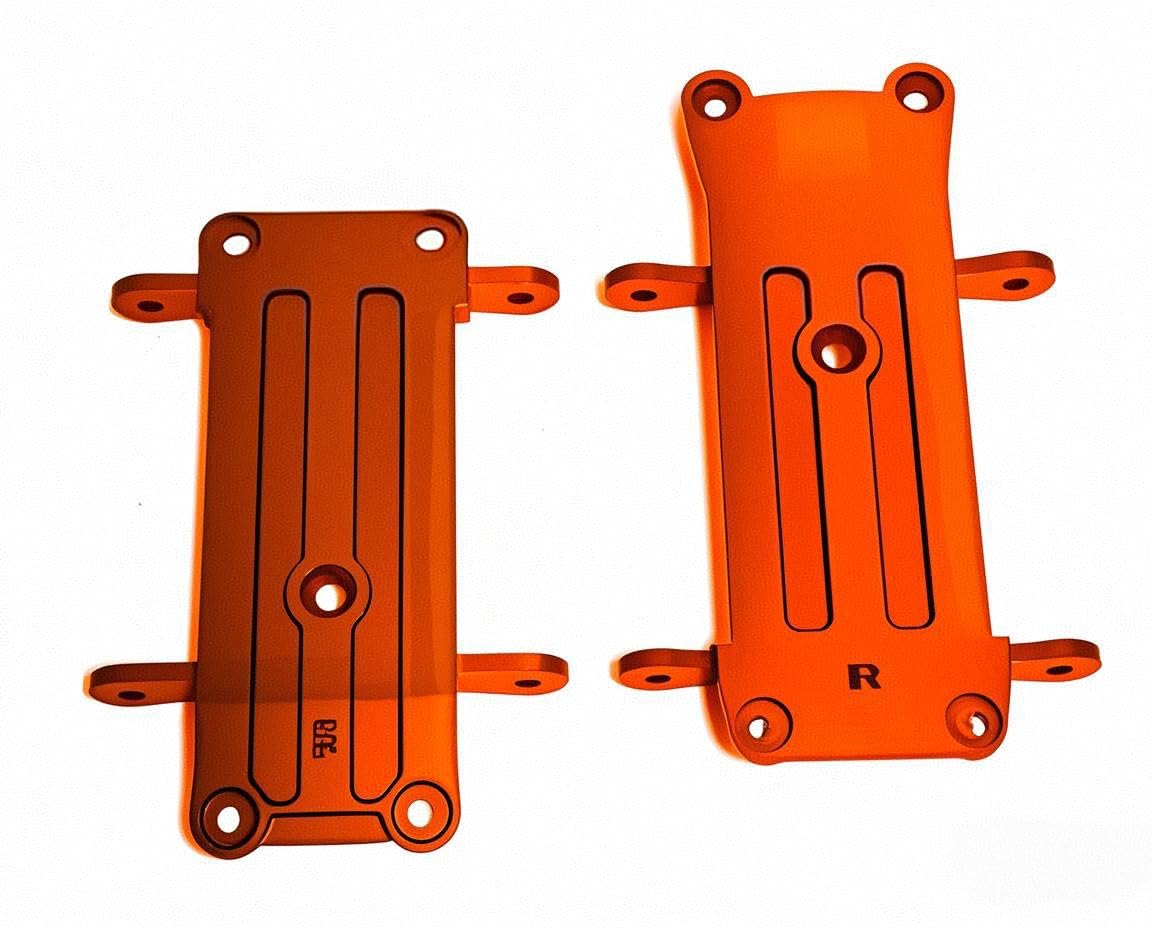 KEBEILEE CNC Aluminum7075 Front Rear Tie Bar Pin Mount for Traxxas XRT 1:6 & X-MAXX 1:5 (Orange)