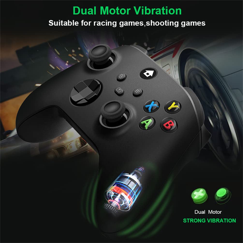 LiLiTok Gampad Controller per Xbox Serise X/S Wireless Controller, Antiscivolo Rocker Gaming Maniglia con 2.4G Adpater per PC Gaming Accessori (giallo)