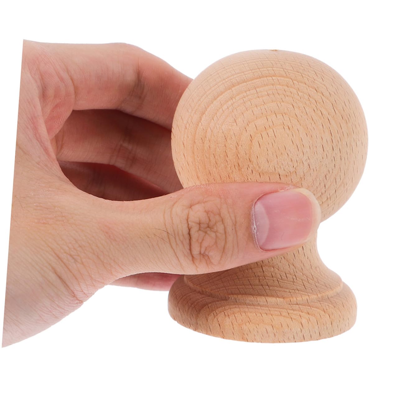 Holibanna 2 Stück Holzkugel Zierknöpfe aus Massiver Holzverarbeitung Elegante Klassische Deko für Möbel und Wohnräume mit Zarter Handwerkskunst