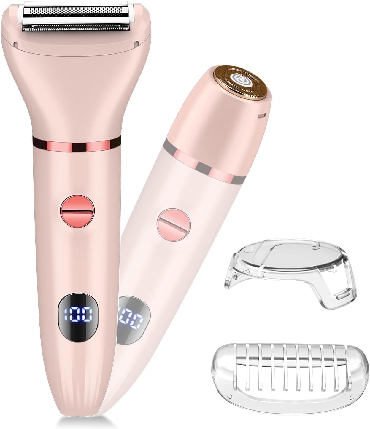 Electric Razor for Women 5 in 1 Removal for Nose Ear Eyebrow Rechargeable Face Shavers Body Legs Armpit Bikini Area Pubic Underarms Painless Portable Womens Razors Set
