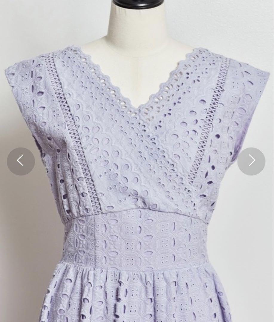 Amazon.co.jp: Noela ノエラ レースMIXマキシワンピース コットン