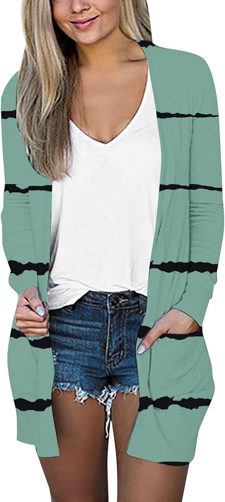 Cardigan A Girocollo, Maniche Lunghe, Damsville American Vintage | La - Foto 10