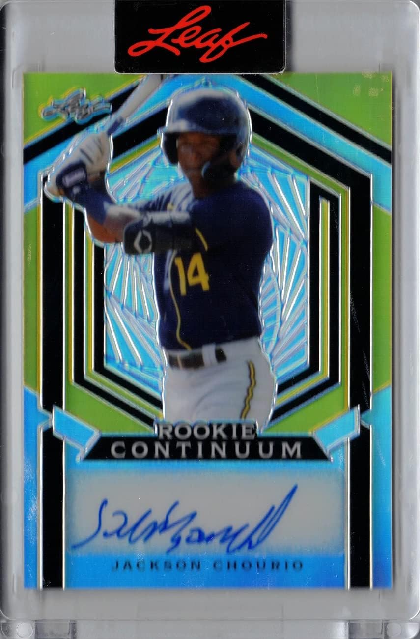 2023 Leaf Metal Rookie Continuum #MC-26 Jackson Chourio Certified Autograph Baseball Card - Only 129 made!
