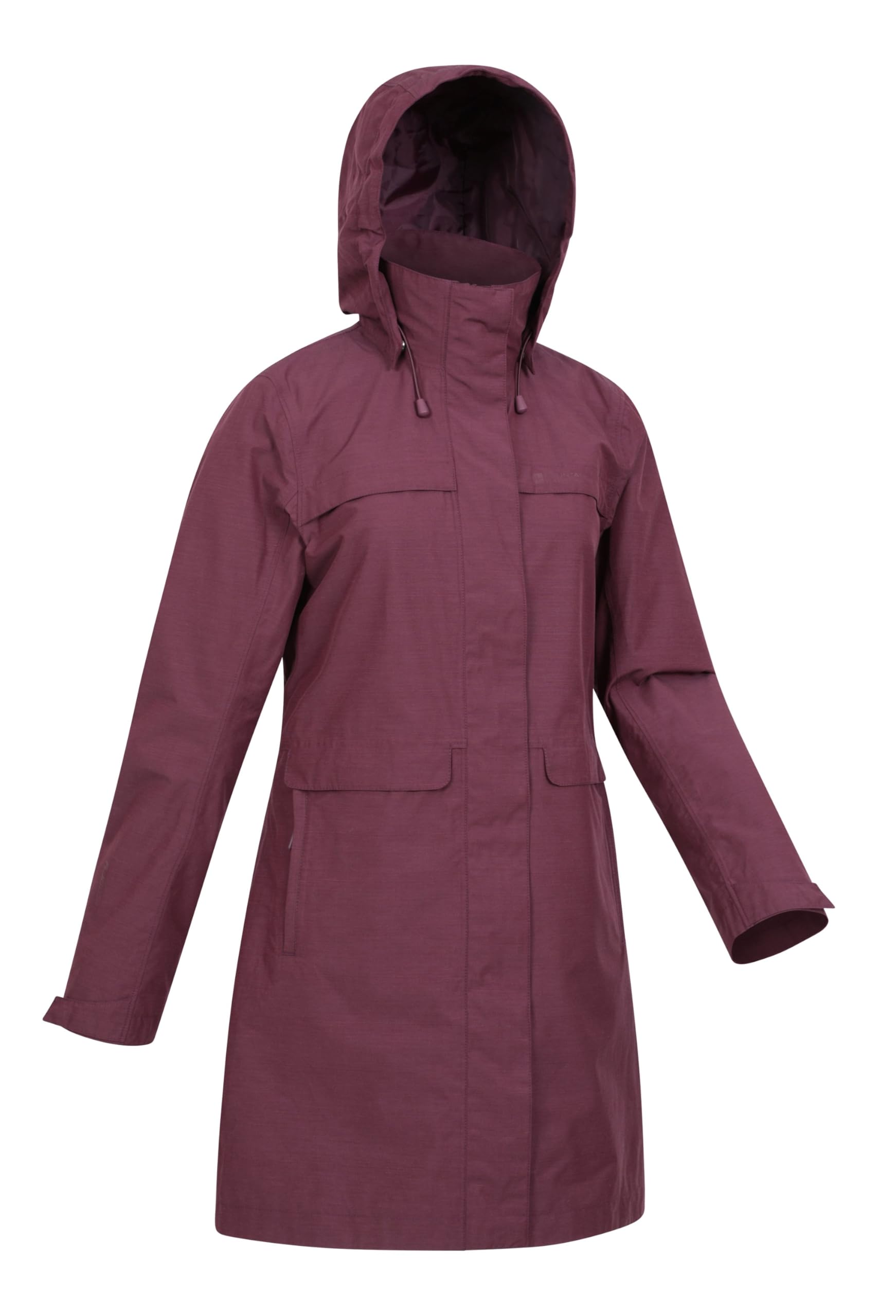Mountain Warehouse Cloud Burst texturierte Damenjacke – wasserdichte Regenjacke, verstellbare Kapuze – ideal für draußen, im Fitnessstudio, Reisen, Frühling, Sommer