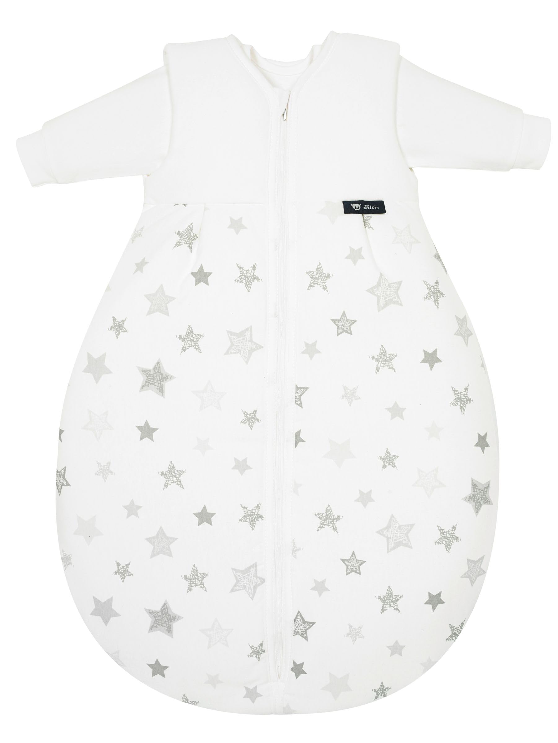 Alvi Kombi-Schlafsack | Ganzjahres Baby-Schlafsack 2-teilig | Innensack mit Ärmel & gefütterter Außensack | Temperaturen von 15 bis 30°C
