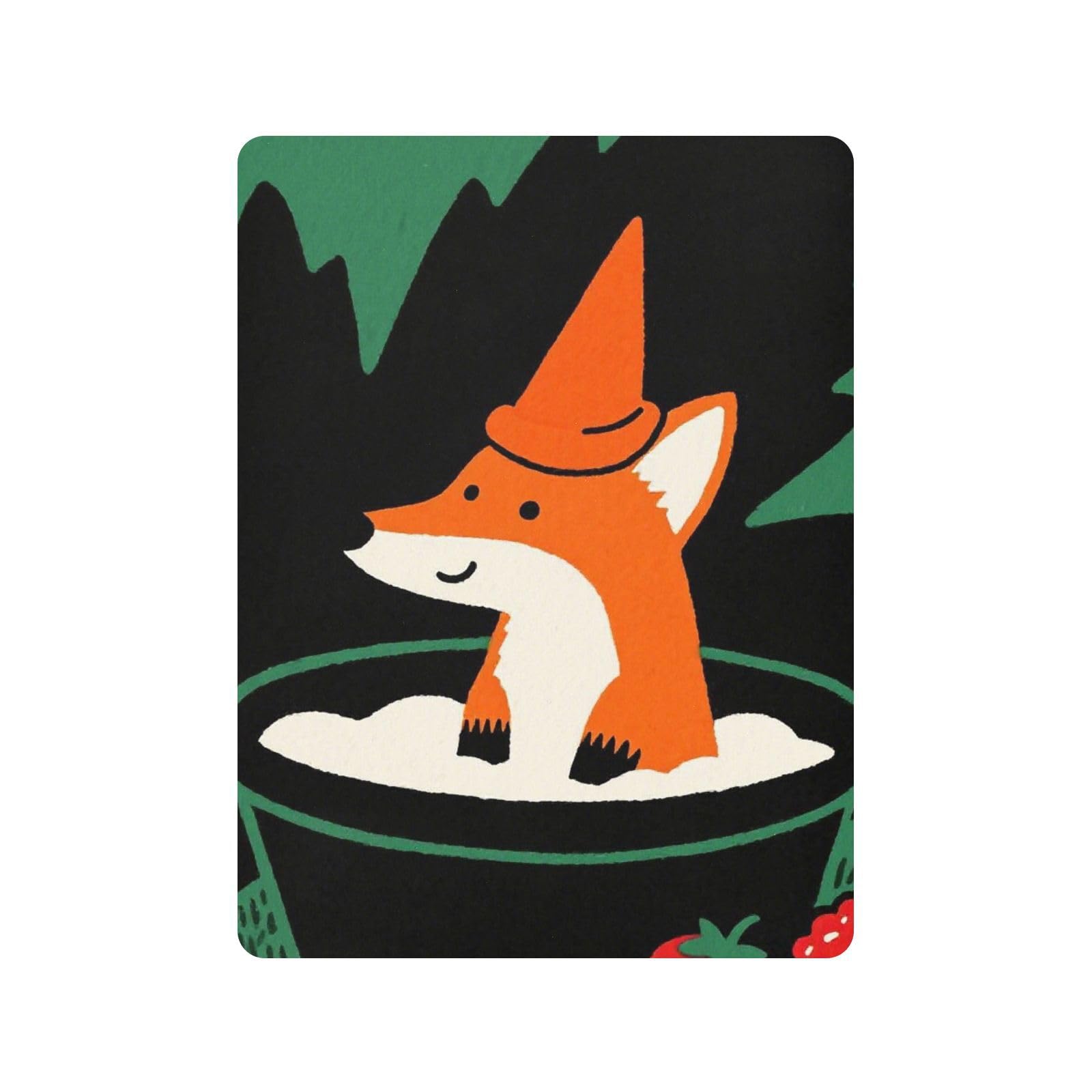Green Fox - Lenzuola per culla in cotone, ultra morbide, confezione da 1