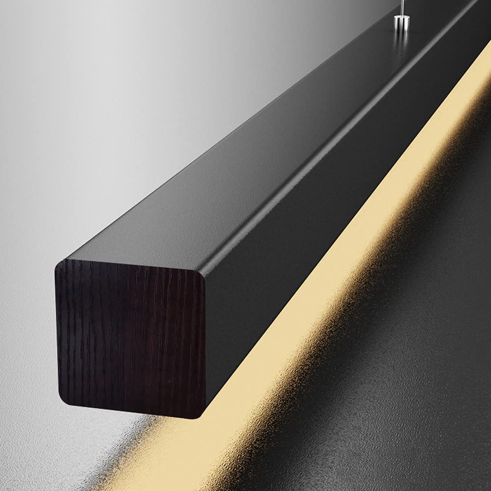 Lampada a sospensione a LED dimmerabile, lampadario lineare minimalista con telecomando, lampada a sospensione moderna a soffitto, tavolo da biliardo sala da pranzo lampadari ad isola cucina