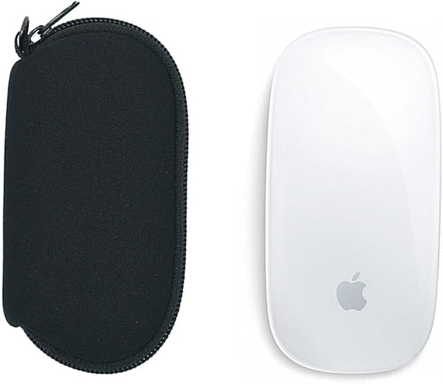 Wommty 2 Pack Neorpene Carrying Case Bag Dust Covers for Apple Magic Mouse (I and II 2nd Gen)